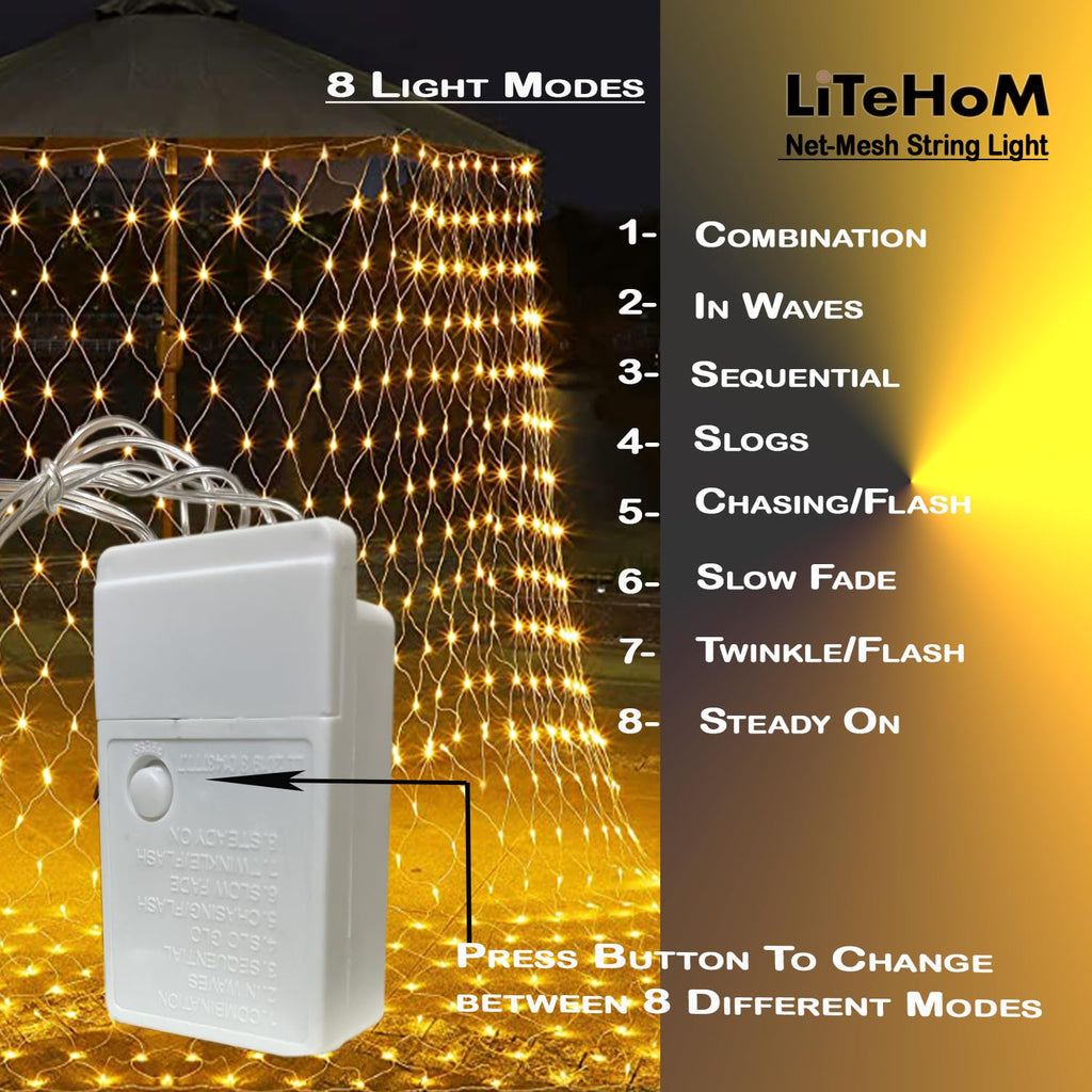 LED Net Mesh String Lights - Diwali Lights, LED Lights
